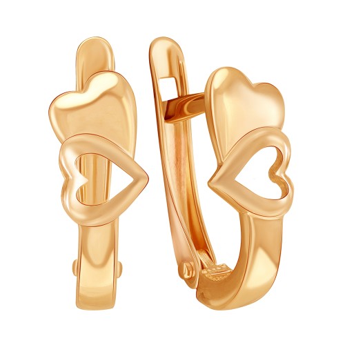 Золотые cерьги классические