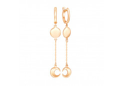 Золотые cерьги висячие