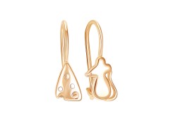 Золотые cерьги классические