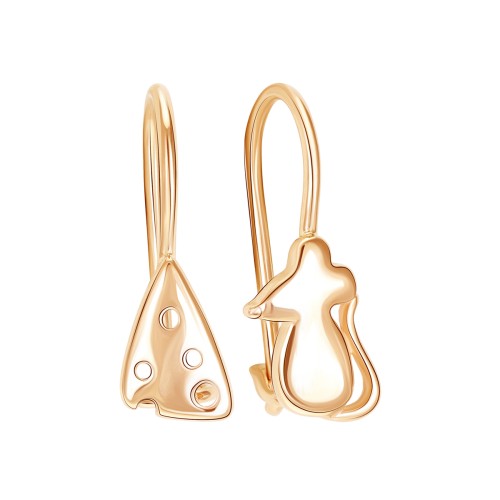 Золотые cерьги классические