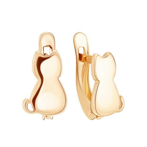 Золотые cерьги классические