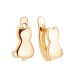 Золотые cерьги классические