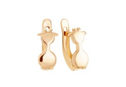 Золотые cерьги классические