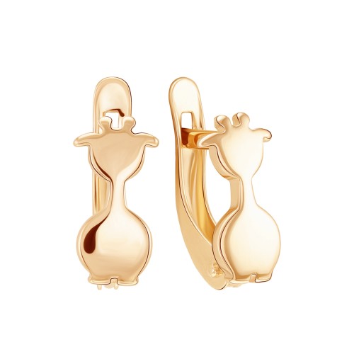 Золотые cерьги классические