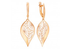 Золотые cерьги висячие