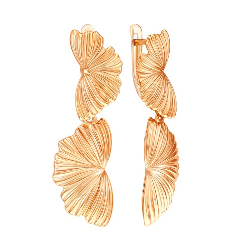 Золотые cерьги висячие