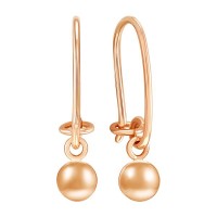 Золотые cерьги висячие