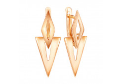 Золотые cерьги висячие