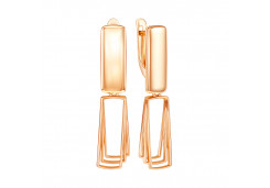 Золотые cерьги висячие