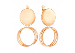 Золотые cерьги висячие