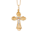 Крест из золота с фианитом