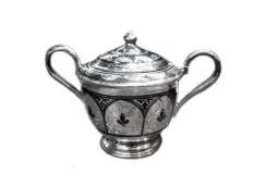 Посуда из серебра с чернением