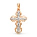 Крест из золота с бриллиантом