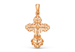 Крест из золота с бриллиантом