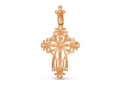 Крест из золота с бриллиантом