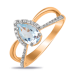 Золотое кольцо с топазом