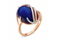 Золотое кольцо с сапфиром