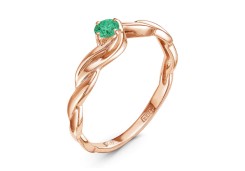 Золотое кольцо с изумрудом