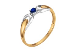 Золотое кольцо с сапфиром