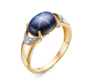 Золотое кольцо с сапфиром