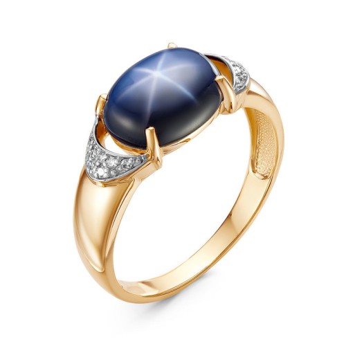 Золотое кольцо с сапфиром