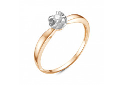 Золотое кольцо с бриллиантом