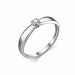 Серебряное кольцо с бриллиантом