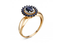 Золотое кольцо с сапфиром