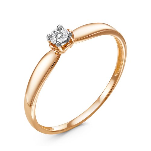 Золотое кольцо с бриллиантом