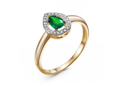 Золотое кольцо с изумрудом