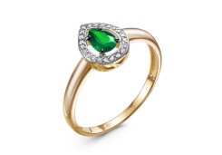 Золотое кольцо с изумрудом