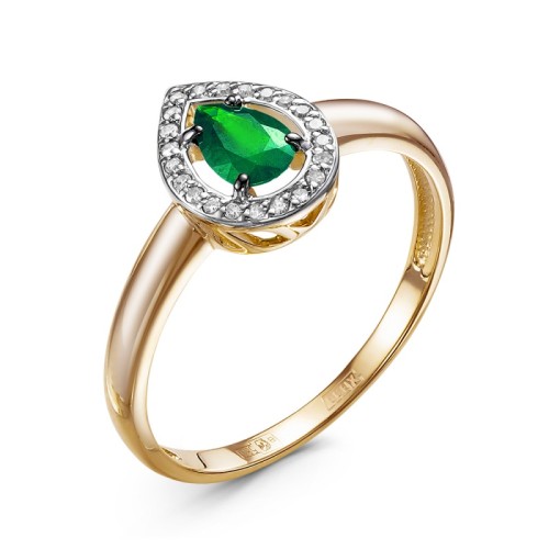 Золотое кольцо с изумрудом