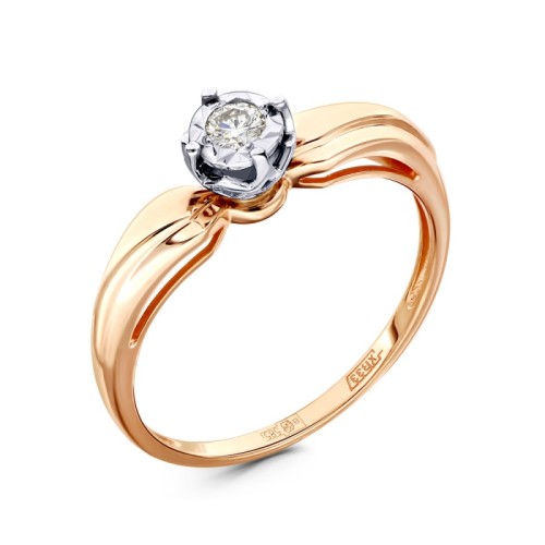 Золотое кольцо с бриллиантом