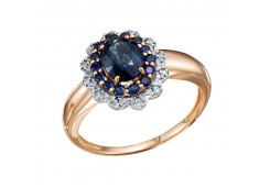 Золотое кольцо с сапфиром