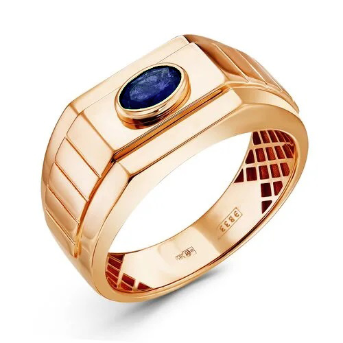 Печатка из золота с сапфиром