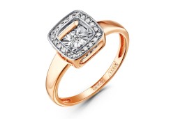 Золотое кольцо с бриллиантом