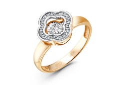 Золотое кольцо с бриллиантом