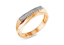 Золотое кольцо с бриллиантом