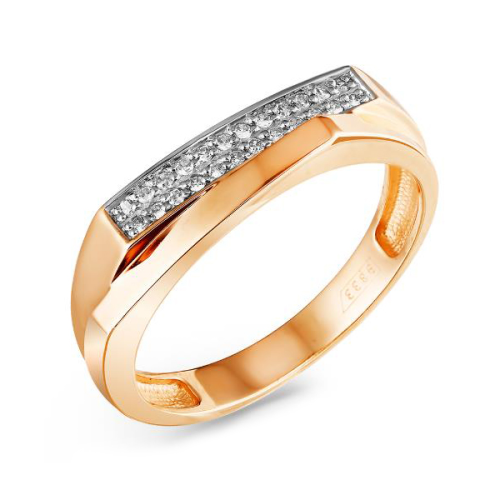 Золотое кольцо с бриллиантом