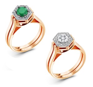 Золотое кольцо с изумрудом