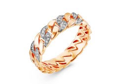 Золотое кольцо с бриллиантом