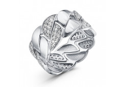 Кольцо из белого золота с бриллиантом