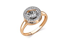 Золотое кольцо с бриллиантом