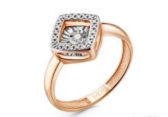 Золотое кольцо с бриллиантом