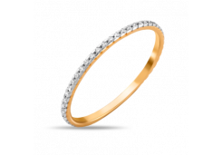 Золотое кольцо с фианитом