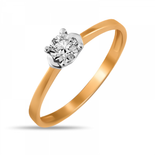 Золотое кольцо с фианитом