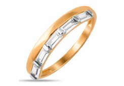 Золотое кольцо с фианитом