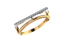 Золотое кольцо с фианитом