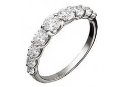 Кольцо из белого золота с фианитом