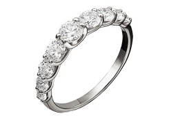 Кольцо из белого золота с фианитом